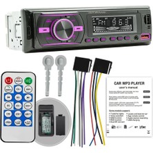 Premio KAC38 Rgb 7 Renkli Çift USB Sd Fm Aux Bluetooth Kumandalı Mekaniksiz Oto Teyp 4X55 Watt