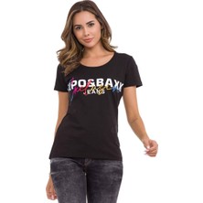 Cipo & Baxx WT370 Marka Detaylı Exclusive Kadın Tişört