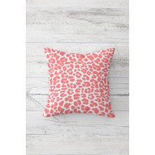 Pelangi Pembe Dekoratif Çift Tarafı Baskılı Gizli Fermuarlı Yastık Kılıfı Kırlent Koltuk Yastık Kılıfı