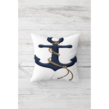 Pelangi Gemici Çapalı Çift Tarafı Baskılı Gizli Fermuarlı Yastık Kılıfı Kırlent Koltuk Yastık Kılıfı