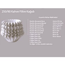 Motifilla Harman Kahve Filtre Kağıdı 250/90 Basket 100 Adet