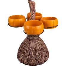 Binduo Cadılar I Balkabağı Aperatif Yiyecek Kaseleri Cadılar I Için Balkabağı Şekli 4 Kase (Yurt Dışından)