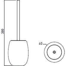 Bocchi Uovo 3023-027-0011 Seramik Wc Fırçalığı Mat Yeşil