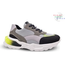 Wolf Air File ve Vegan Deri Erkek Çocuk Spor Ayakkabı Siyah