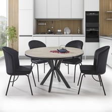 Eymense Olivia 4 Sandalyeli Açılır Mutfak Masa Takımı