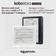 Kobo Libra Colour E Kitap Okuyucu 7" Beyaz