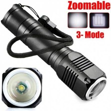 Evimdeyokyok F.b.ı F-82 T6 LED Zoomlu 2000 Lm Yüksek Işık Şarjlı El Feneri