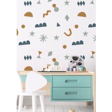 Lizpo Decor Soyut Desen Duvar Çıkartması Oyun Odası Için Boho Duvar Çıkartmaları 90 Adet