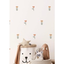 Lizpo Decor Kır Çiçeği Duvar Çıkartmaları Boho Çocuk Odası Dekorasyon Sticker