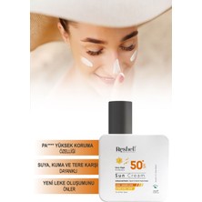 Reshell Spf 50 Yüz Güneş Kremi Yüksek Korumalı Uva-Uvb 100 ml