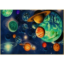 Longbang Shop Beyaz Stil 21X30CM Astronomi Bilim Serisi Vintage Kraft Kağıt Poster Dünyanın Ay Topografik Harita Güneş Sistemi Çıkartmalar Bar Ev Dekor Için (Yurt Dışından)