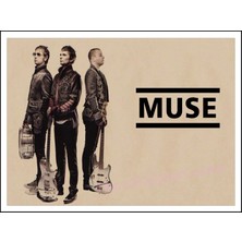 Longbang Shop No.10 Stili 42X30 Muse Poster.muse Rock Müzik Vintage Retro Poster Kraft Kağıt Dekoratif Duvar Sticker (Yurt Dışından)
