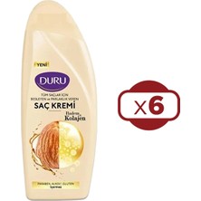 Duru Badem & Kolajen Tüm Saçlar Için Saç Kremi 6X500 ml