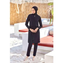 Adasea Kadın Büyük Beden Tam Tesettür Siyah C3T8N5O4