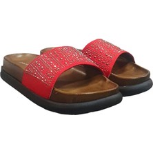 Pierre Cardin Taşlı Dolgu Topuk Günlük Bayan Terlik