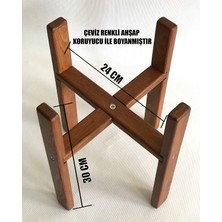 Ozzani Wood Ahşap Saksı Standı Çiçek Saksı Altlığı Raf Çiçeklik Stand