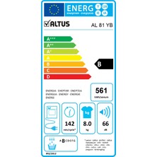 Altus Al 81 Yb 8 kg Çamaşır Kurutma Makinesi