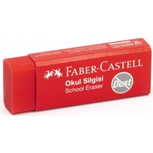 Faber-Castell Faber Castell Büyük Kırmızı Okul Silgisi 6 Lı