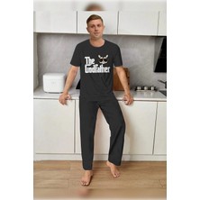 Tampap Erkek Baskılı Pijama Takımı Kısa Kollu Tampap 2170