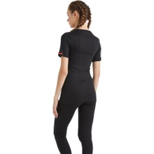 V Yaka Kısa Kol Siyah Unisex Termal İçlik C3T6N2O1
