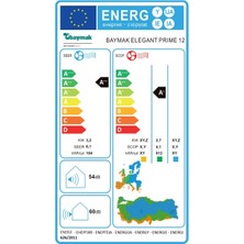 Baymak Elegant Prime 12 12000 BTU R32 Duvar Tipi Inverter Klima