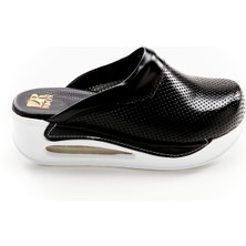 Drmoon Siyah Delikli Airmax Taban Hakiki Deri Sabo Terlik