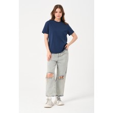 Owut Collection Owut Kadın Bisiklet Yaka Basic T-Shirt