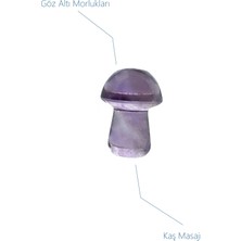 Seay Ametist Taşı Göz Altı Morlukları ve Kaş Için Doğal Taş Masaj Taşı Masaj Aleti Amethyst