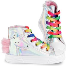 Denokids Kız Çocuk Unicorn Hologramlı Kız Sneakers