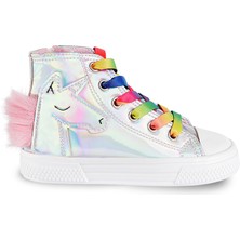 Denokids Kız Çocuk Unicorn Hologramlı Kız Sneakers