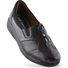 Ispartalılar 4213 Tam Ortopedik Taban Günlük Hakiki Deri Kadın Ayakkabı Anne Ayakkabısı