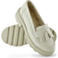 Ispartalılar 325SZ Rahat Taban Jorjik Günlük Kadın Laofer Ayakkabı Babet Kadın Ayakkabı