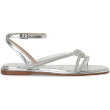 Nine West Frankston 4fx Gümüş Kadın Düz Sandalet