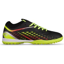 M.p Unisex Bağcıklı Siyah-Sarı  Halı Saha Futbol Ayakkabısı 241-1358GR