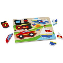 Melissa&Doug Melissa & Doug Ahşap Tombul Parçalı Yapboz - Araçlar