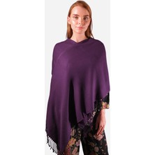 Love Rain Fashion Salsa Paşmina Şal Düz Mor