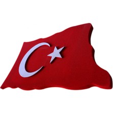 Europiyer  Dış Cephe Dekoratif Türk Bayrağı Dalgalı Model