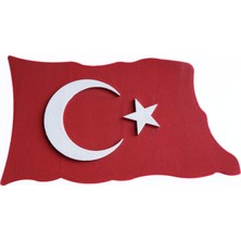 Europiyer  Dış Cephe Dekoratif Türk Bayrağı Dalgalı Model