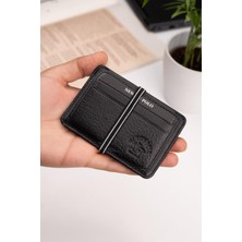 Newish Polo Erkek Hakiki Deri Cüzdan ve Kartlık - newpolo087 - Siyah