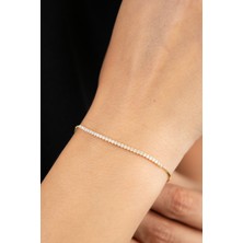 Elika Silver Kadın Su Yolu Model 925 Ayar Gümüş Bileklik