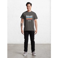 Otuz5 Trust Jesus Baskılı Bisiklet Yaka T-Shirt