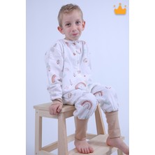 Begisa 2-8 Yaş 1 Tog Pazen Çocuk Uyku Tulumu Unisex Uzun Kollu Uyku Tulumu