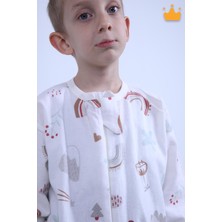 Begisa 2-8 Yaş 1 Tog Pazen Çocuk Uyku Tulumu Unisex Uzun Kollu Uyku Tulumu