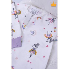 Begisa 2-8 Yaş 1 Tog Pazen Çocuk Uyku Tulumu Unisex Uzun Kollu Uyku Tulumu