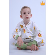 Begisa 2-8 Yaş 1 Tog Pazen Çocuk Uyku Tulumu Unisex Uzun Kollu Uyku Tulumu