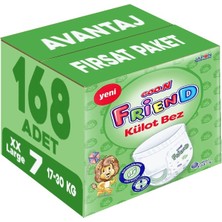 Goon Friend Külot Bebek Bezi Beden:7 (17-30KG) Xx Large 168 Adet Avantaj Fırsat Pk