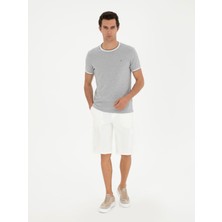 Cacharel Erkek Beyaz Slim Fit Kargo Cepli Şort 50284605-VR013
