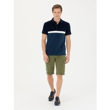 Cacharel Erkek Haki Slim Fit Jean Bermuda Şort 50269605-VR027