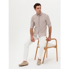 Cacharel Erkek Beyaz Slim Fit Jean Pantolon 50266671-VR013