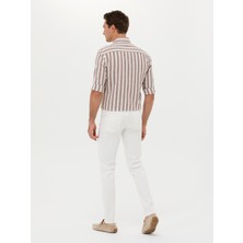 Cacharel Erkek Beyaz Slim Fit Jean Pantolon 50266671-VR013